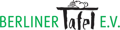 Berliner Tafel e.V. logo with fruit on a table.