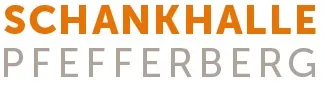 Logo with “SCHANKHALLE” in orange and “PFEFFERBERG” in gray below it.